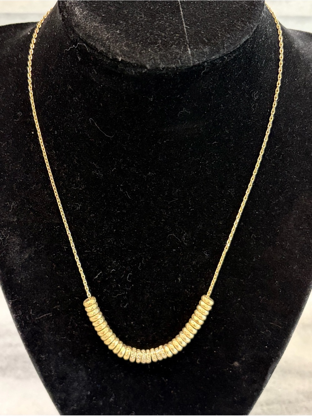 Fossil Gold Rings Chain Necklace